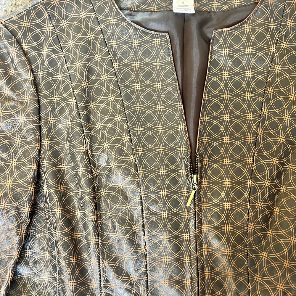 Dark Brown Leather Jacket - image 2